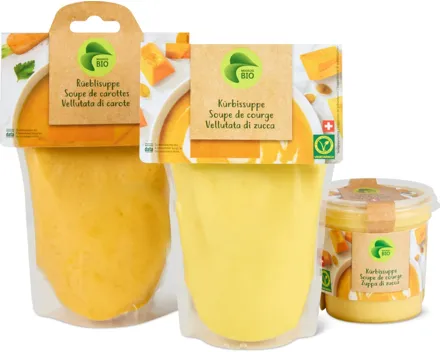 Alle Migros Bio Suppen gekühlt