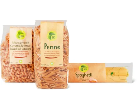 Alle Migros Bio Teigwaren