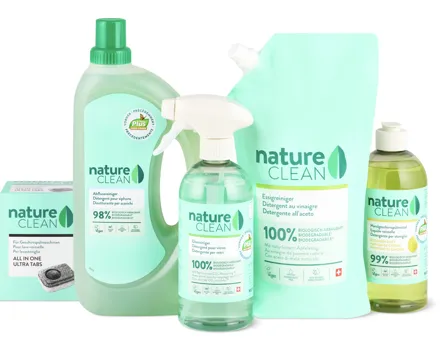 Alle Nature Clean-Reinigungs-, -Automaten- und -Waschmittel