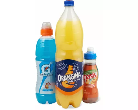 Alle Orangina, Oasis und Gatorade