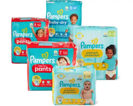 Alle Pampers Windeln