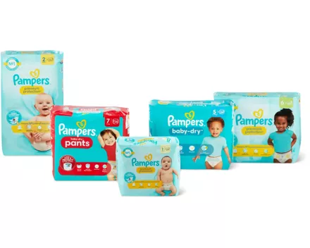 Alle Pampers Windeln