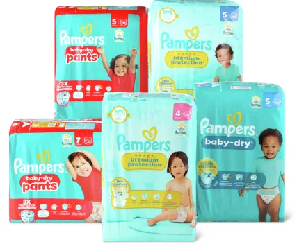Alle Pampers Windeln