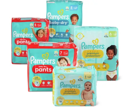 Alle Pampers Windeln
