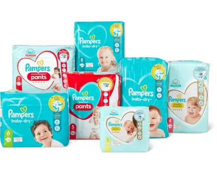 Alle Pampers Windeln
