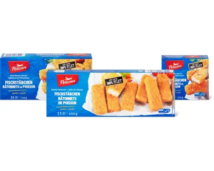 Alle Pelican Fischstäbchen, MSC