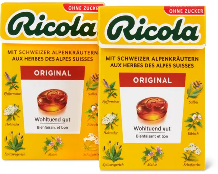 Alle Ricola Bonbons im Böxli