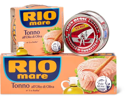 Alle Rio Mare- und Albo-Fischkonserven