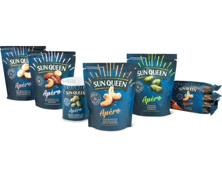 Alle Sun Queen Apéro-Nüsse und -Nussmischungen