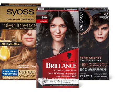 Alle Syoss- und Schwarzkopf-Colorationen