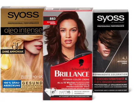 Alle Syoss- und Schwarzkopf-Colorationen