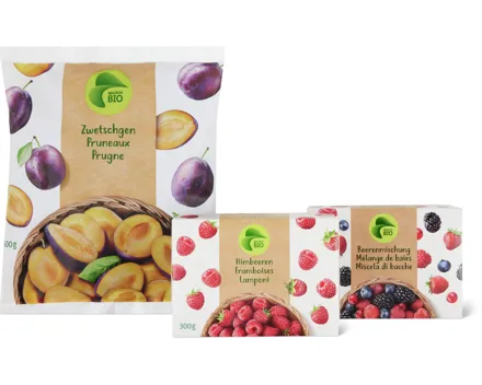 Alle tiefgekühlten Bio-Früchte