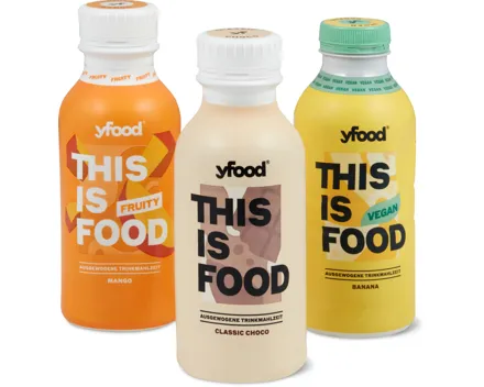Alle Yfood This is food Trinkmahlzeiten