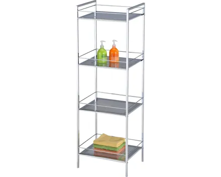 Allzweckregal Kim Metall chromfarben 39 x 117 x 31 cm