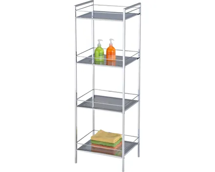 Allzweckregal Kim Metall chromfarben 39 x 117 x 31 cm