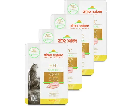 Almo Natural Nassfutter HFC Hühnerfilet 4x 55g