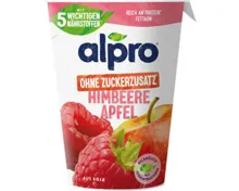 Alpro Soja-Joghurtalternative Himbeere-Apfel ohne Zuckerzusatz