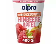 Alpro Soja-Joghurtalternative Himbeere-Apfel ohne Zuckerzusatz