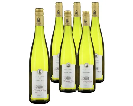 Alsace AOP Pinot Gris Baron de Hoen 6x 75cl (2023) – Weisswein, Frankreich (0.75l)