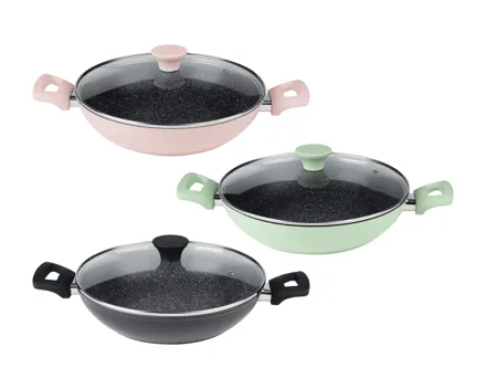 Aluguss-Servierpfanne mit Deckel