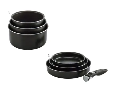 Aluminium-Topfset/-Pfannenset, 3-tlg.