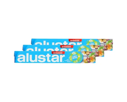 Alustar Alufolie rezykliert 30cmx15m 3 Stück
