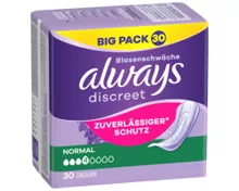 Always Discreet Big Pack, Normal, 30 Stück