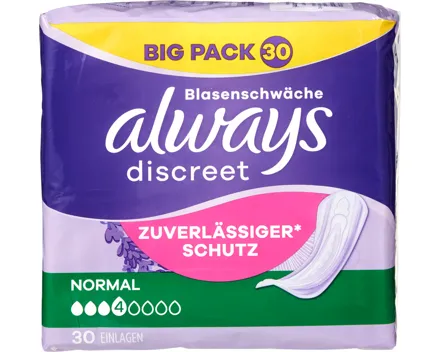 Always Discreet Inkontinenzeinlagen