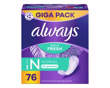 Always Slip Fresh Protect Normal 76 Stück