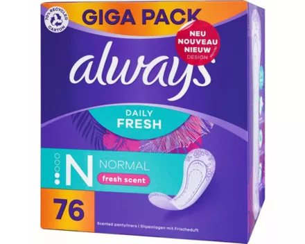 Always Slip Fresh Protect Normal Fresh 76 Stück