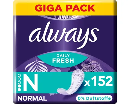 Always Slip Protect Normal Fresh 2 x 76 Einlagen