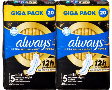 Always Ultra Damenbinden Secure Night