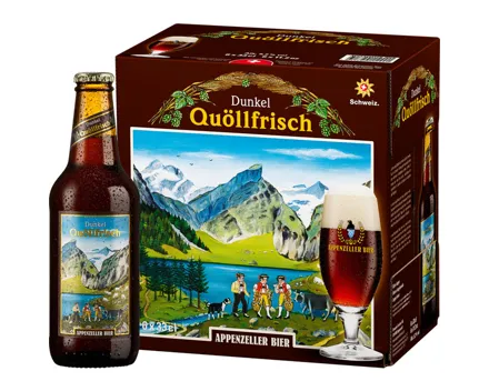 Appenzeller Bier Quöllfrisch dunkel 6x33cl