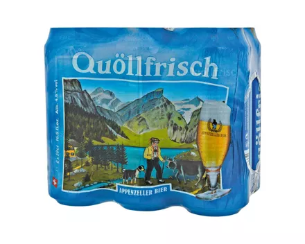 Appenzeller Bier Quöllfrisch hell 6 x 50 cl