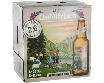 Appenzeller Bier Quöllfrisch Leicht 6x33cl