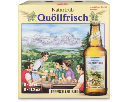 Appenzeller Bier Quöllfrisch naturtrüb 6x33cl