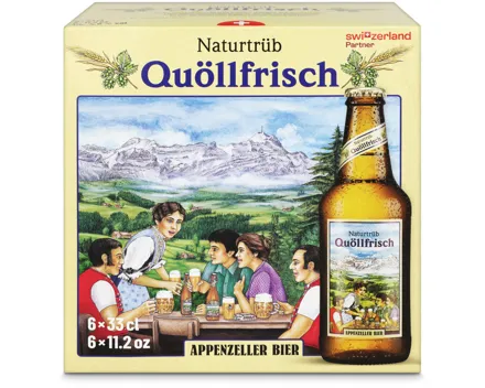 Appenzeller Bier Quöllfrisch naturtrüb 6x33cl