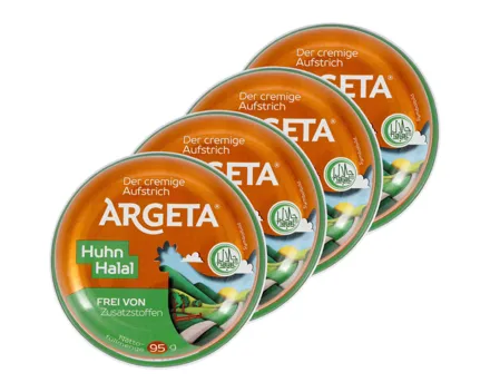 Argeta Hühnerfleisch Aufstrich Halal 4x 95g