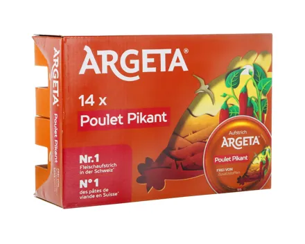 Argeta Hühnerfleisch Aufstrich Pikant 14x95g