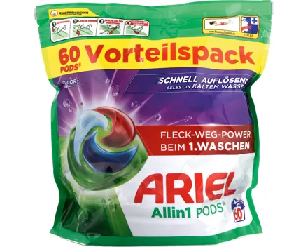 Ariel All-in-1 Wäschepods Color 60 Waschgänge