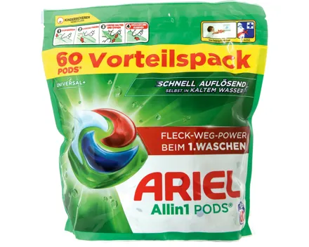 Ariel All-in-1 Wäschepods Universal 60 Waschgänge
