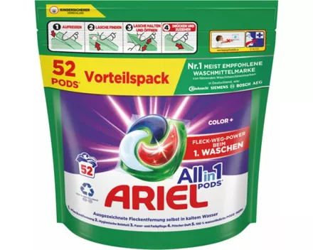 Ariel Pods All-in-1 Color 52 Waschgänge