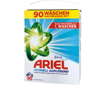 Ariel Pulver Febreze 90 Waschgänge