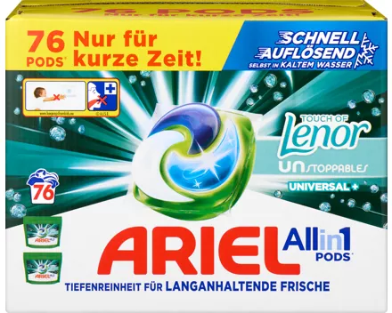 Ariel Waschmittel All in 1 Pods Touch of Lenor Unstoppables