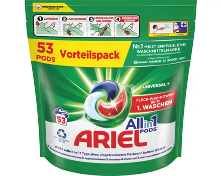 Ariel Waschmittel All in 1 Pods Universal+