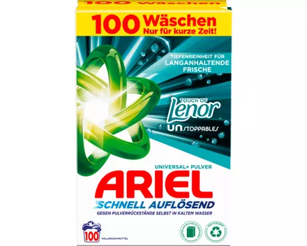 Ariel Waschpulver Touch of Lenor Unstoppables