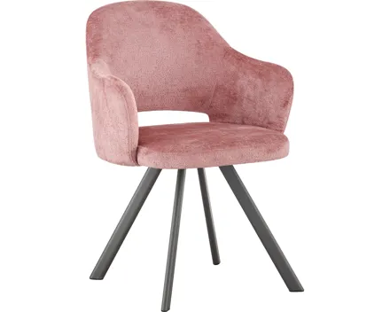 Armlehnstuhl Cosmo Stoff rosa