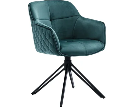 Armlehnstuhl Emma Samtvelours grün