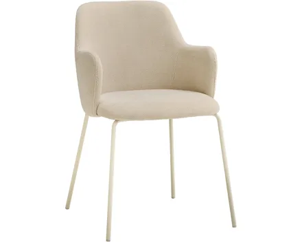 Armlehnstuhl Lissi Stoff beige