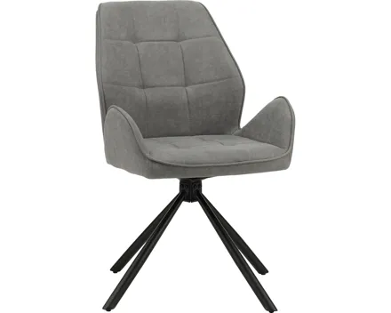 Armlehnstuhl Madrid Stoff anthrazit, drehbar